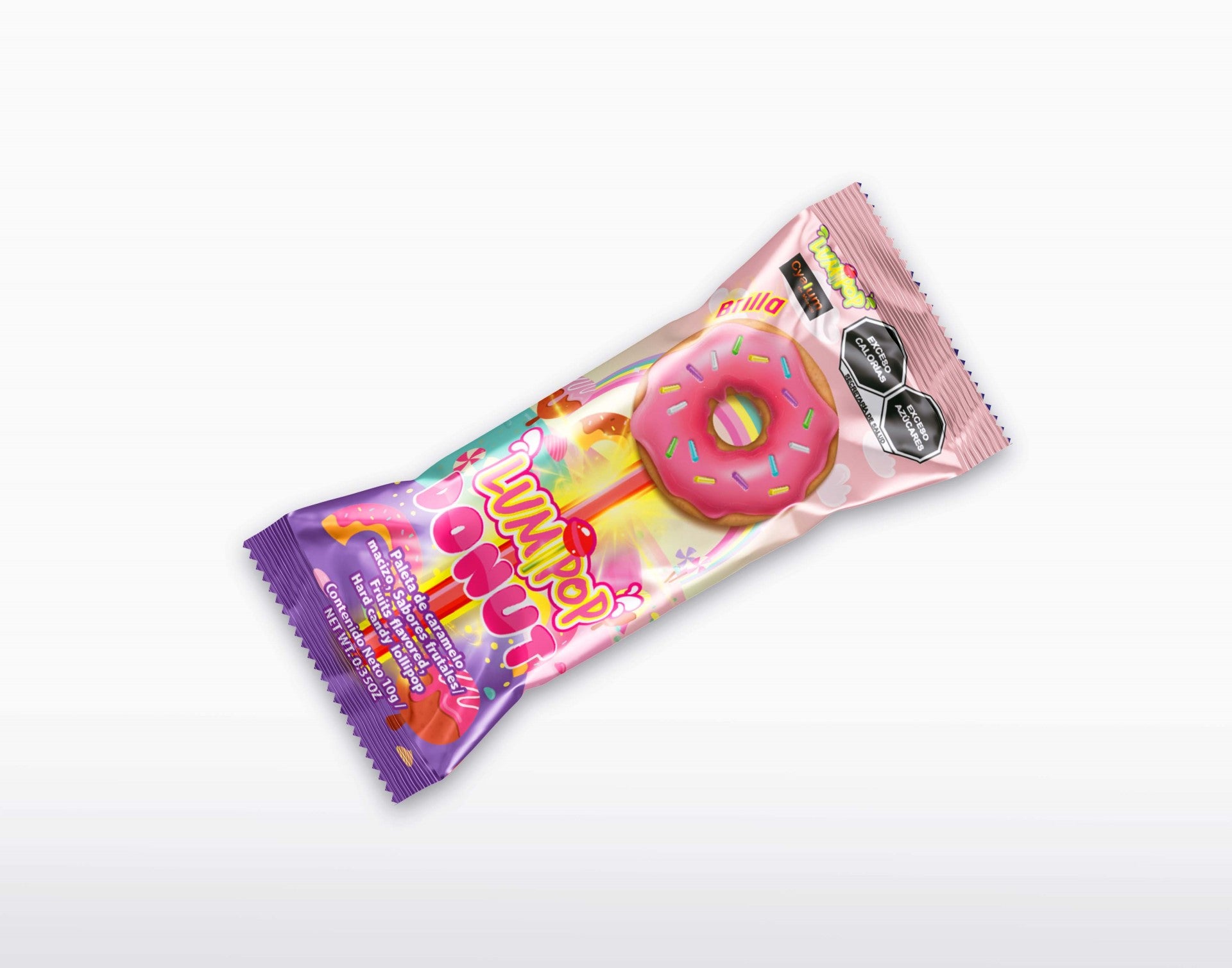 Paletas Fluorescentes LumiPop – Display con 30 Pzas